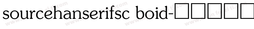 sourcehanserifsc boid字体转换